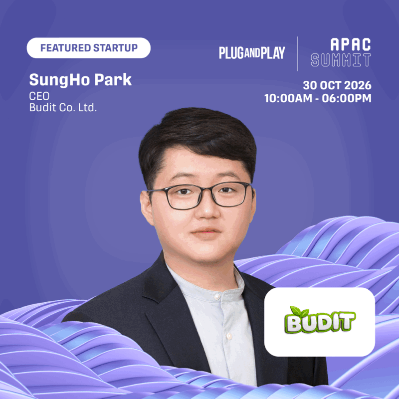 Plug and Play APAC Summit 2026 Featured Startup, 버딧 대표